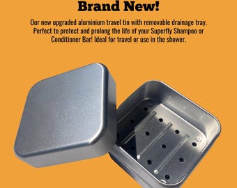 Eco-Friendly Reusable Travel Tin, Circular Shampoo, Conditioner, Beauty Aluminium Tin