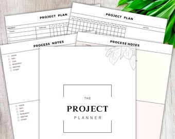 Project Planner, Project Management, Goal Setting, Productivity Planner, Project Tracker, Digital Goal Planner