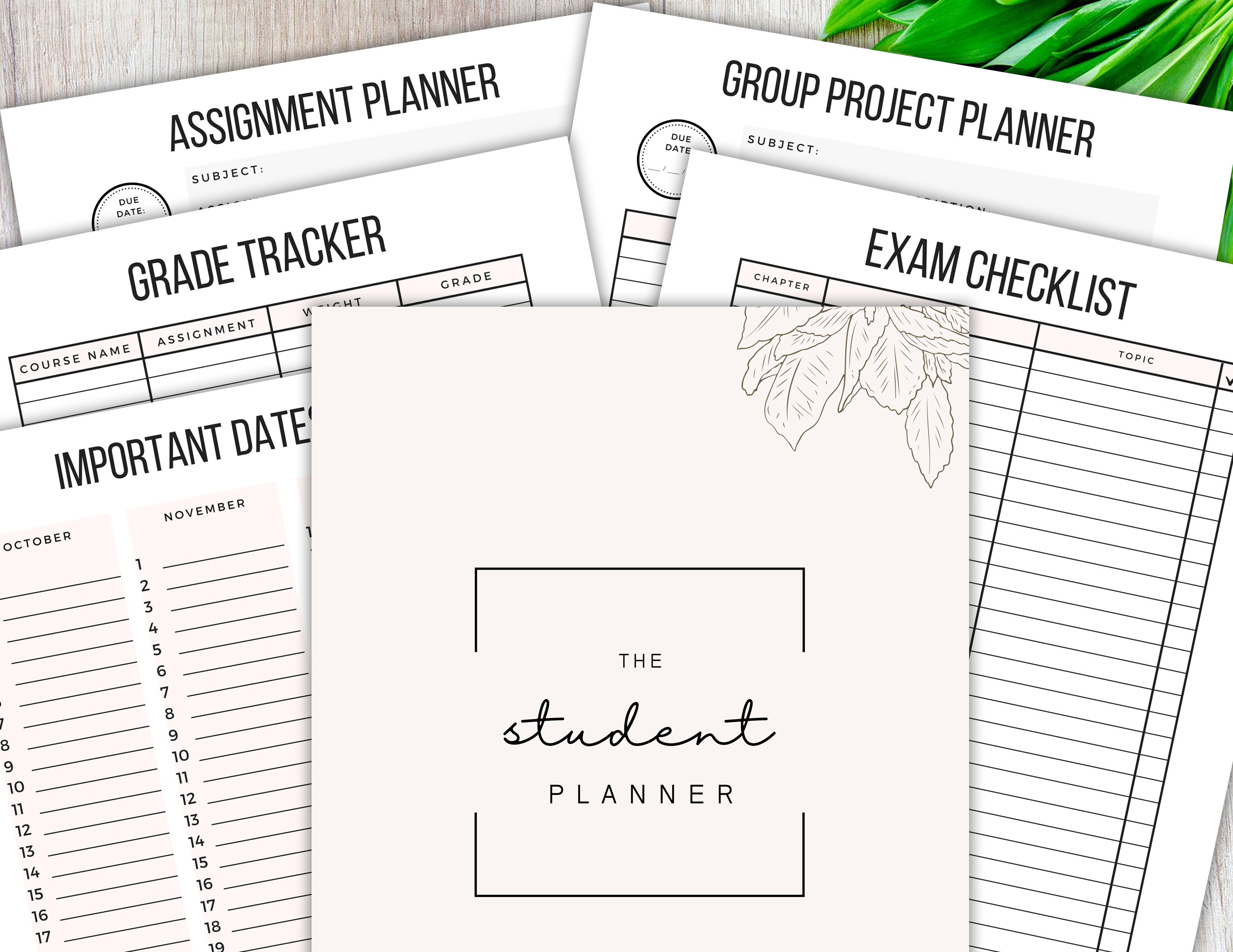 Student Planner 20222023 Printable Academic Planner Etsy Australia