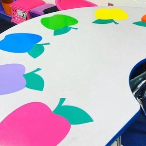 Dry Erase Apples, Dry Erase Mickey, Classroom Table Dry Erase
