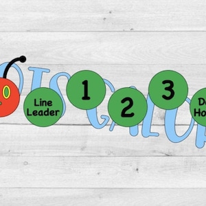 Caterpillar Line Up Dots