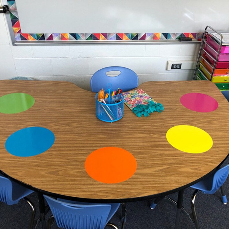 Dry Erase Table Dots Etsy