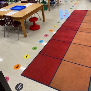 Classroom Line-Up Dots, Floor Dots