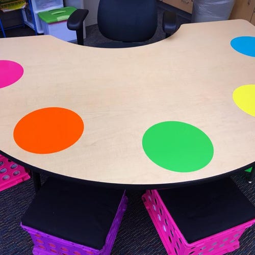 Dry Erase Table Dots Etsy
