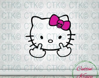 Download SVG Cut File Cricut Cute Hello Kitty Jason Halloween