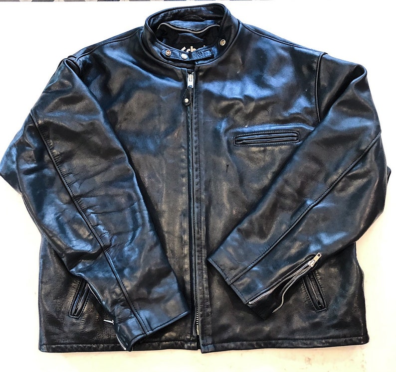 Schott Nyc Model 141 Vintage Cafe Motorcyle Leather Jacket