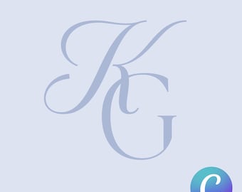Canva Personalized Wedding Monogram and Brand — Edited by Me and Shared with You