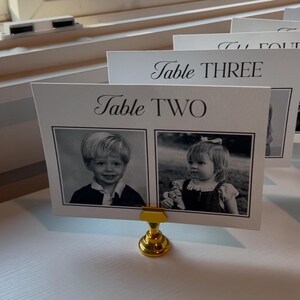 Canva Photo Table Numbers: 5x7 Wedding Template (Digital Download) image 2