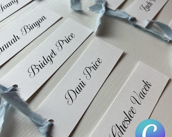 Canva Guest Place Card Template