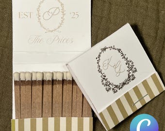 Canva Matchbooks — Olive Engagement, Custom Template