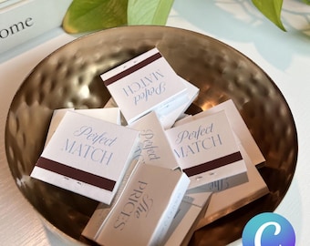 Canva Matchbooks — Basic, Custom Template for Wedding Matchbooks
