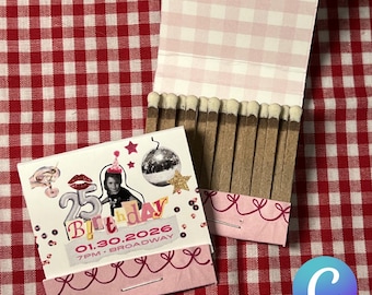 Canva Matchbooks — Birthday, Custom Template