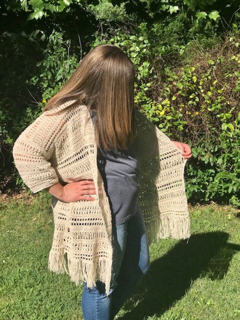 All Season Crochet Kimono Pattern Summer Kimono Custom Etsy