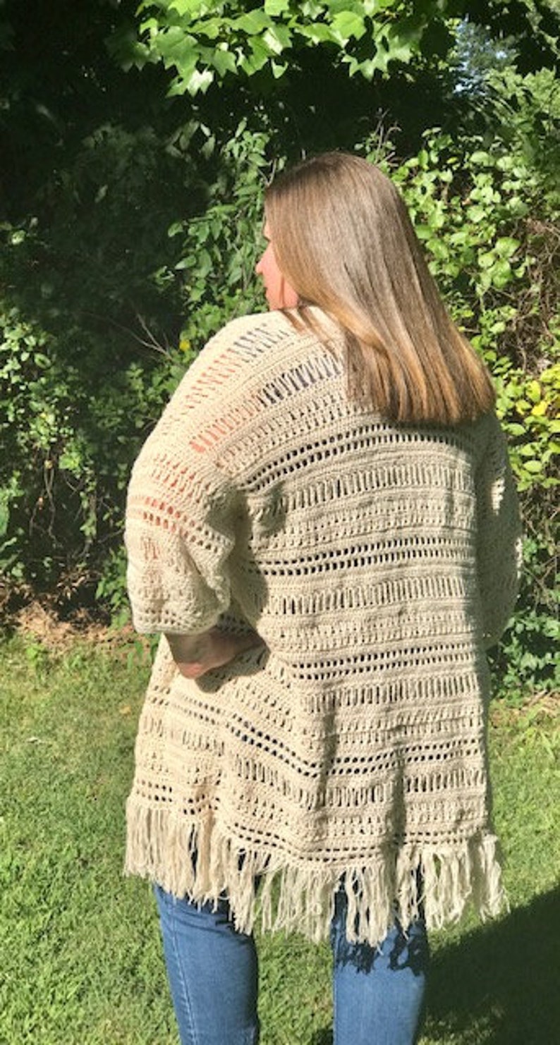 All Season Crochet Kimono Pattern Summer Kimono Custom Etsy