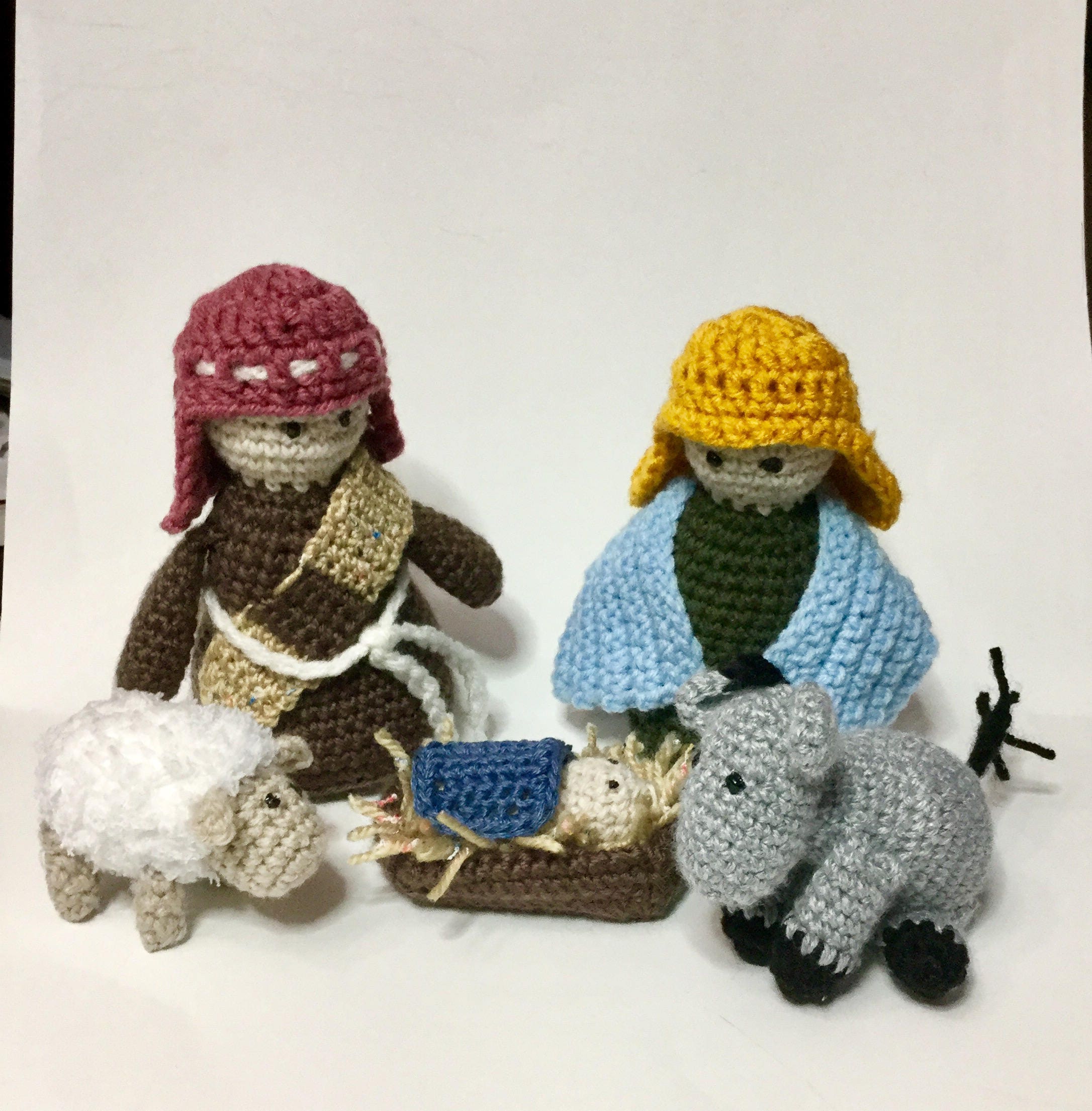 CROCHET NATIVITY Play set Pattern with Holy Family and animals Etsy