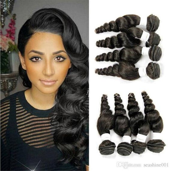 Loose Wave Peruvian Malaysian Unprocessed Virgin Human Hair Etsy
