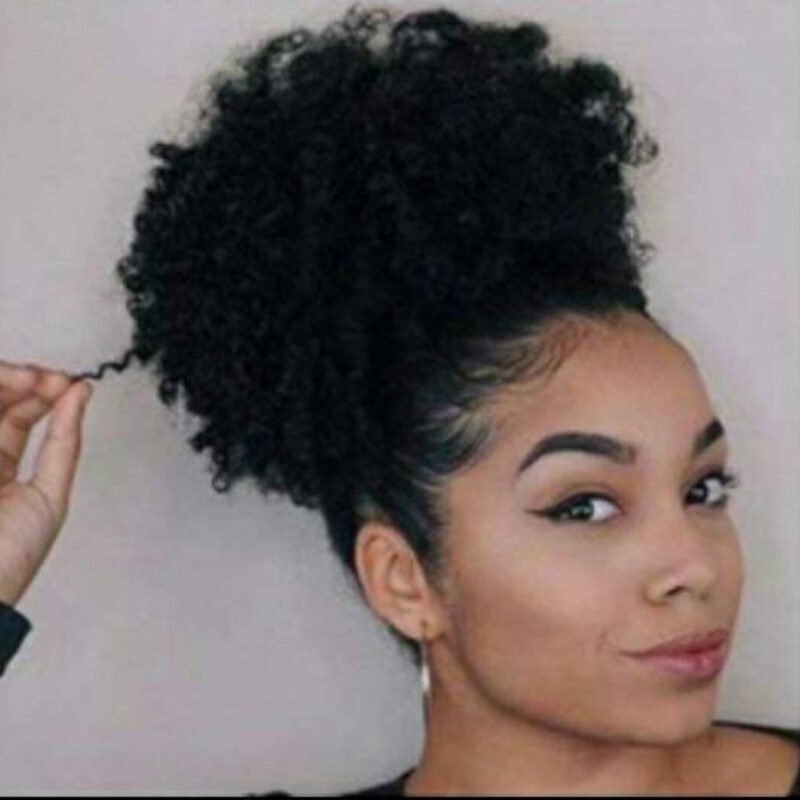 Kinky Human Hair Ponytail - Etsy