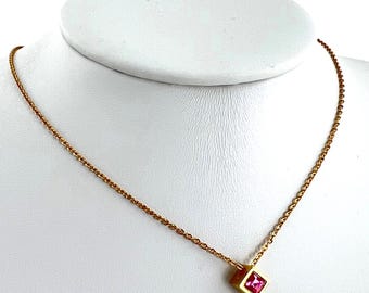 ヴィンテージ クラウン トリファリ バタフライ ネックレス ゴールド