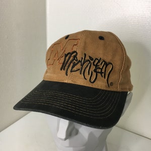 Michigan Wolverines VTG Strapback Hat Brown Top of the World 90s