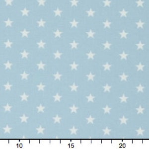 Curtain with stars, desired length 140 cm 310 cm hellblau