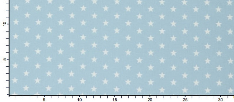 Curtain with stars, desired length 140 cm 310 cm hellblau