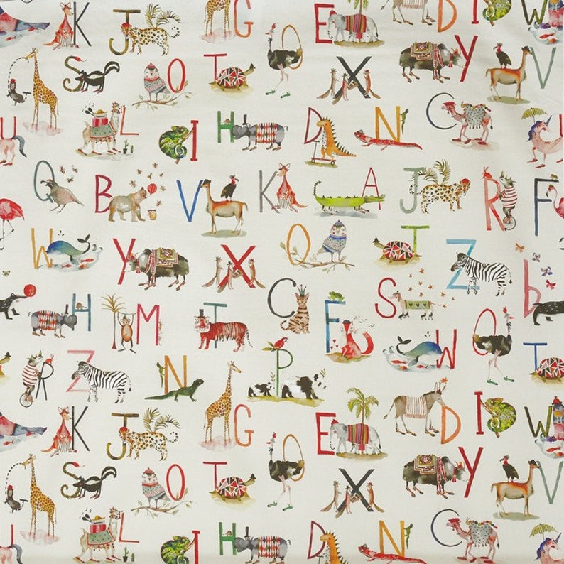 Loft Bed Curtain Animal Alphabet image 2