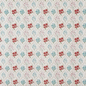 Deco/upholstery fabric Tetbury, country house vintage pattern, sold by the metre poppy