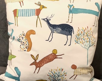 Cushion cover forest animals, 40/40 or 50/50