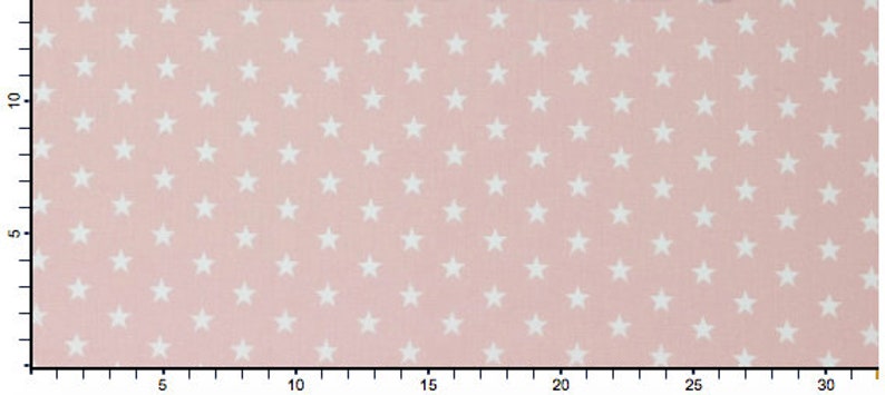 Curtain with stars, desired length 140 cm 310 cm Pink