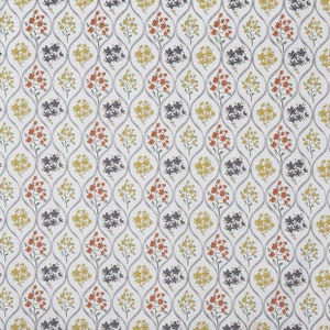 Deco/upholstery fabric Tetbury, country house vintage pattern, sold by the metre buttercup