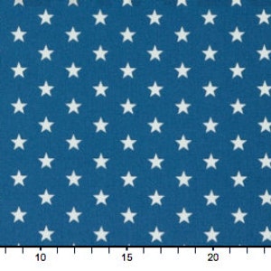 Curtain with stars, desired length 140 cm 310 cm Blue