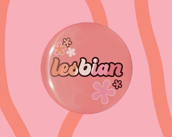 Badge Lesbienne | Bouton de fierté saphique | Accessoire LGBT