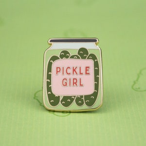 Pickle Girl Hard Enamel Pin, Brosche/Anstecker für Liebhaber des Pickle