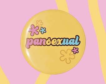 Insignia Pansexual / Botón Pan Pride / Accesorio LGBT