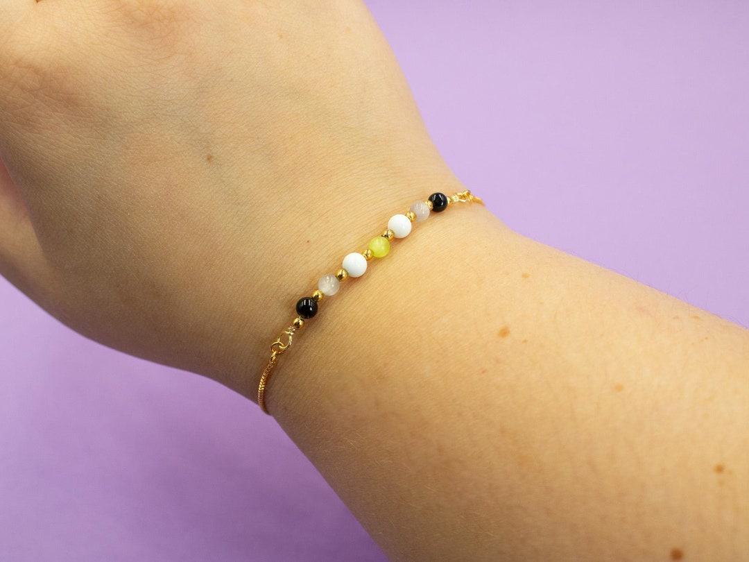 A&M Flag Bracelet on Gold