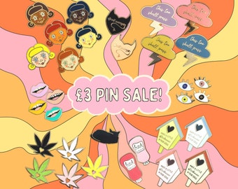 Pin Clearance Sale! Enamel Pins, High Quality Cute Metal Badges, Board Fillers, Inexpensive Gifts, Quirky Aesthetic