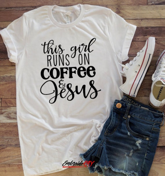 Grandma Tshirt T , This Girl Runs On Jesus and Horses T Shirt Women Gifts, 10