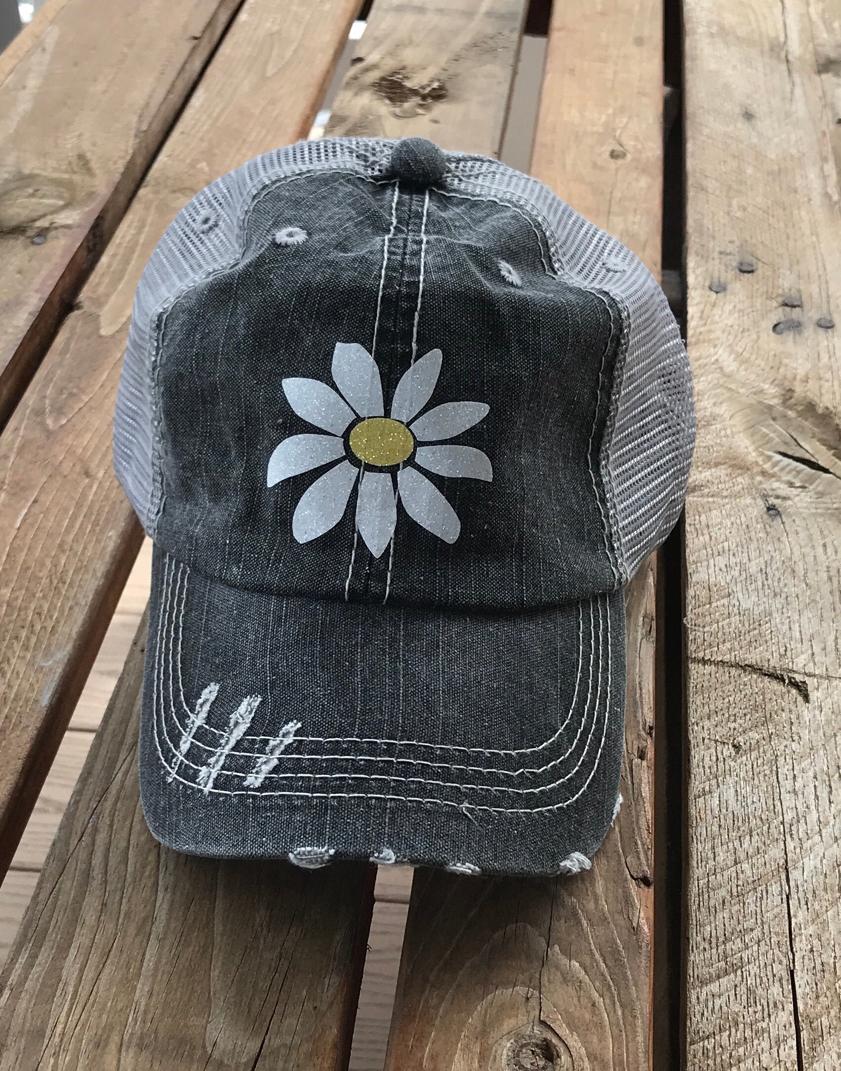 Daisy Hat Gift for Mom Daisy Baseball Cap Baseball Hat With Etsy UK