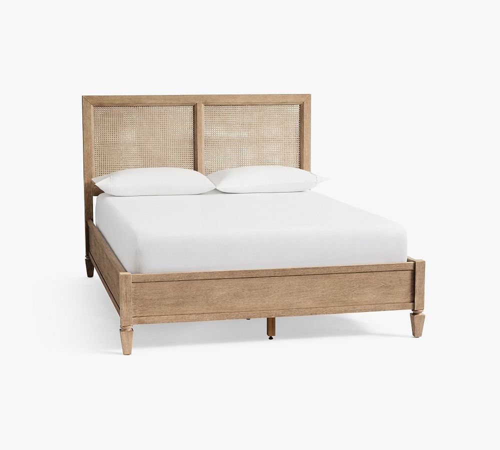 Wood Bed Frame Mid-century Bed With Headboard Minimalist - Etsy