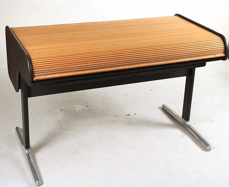 George Nelson For Herman Miller Mid Century Tambour Roll Top George Nelson For Herman Miller Mid