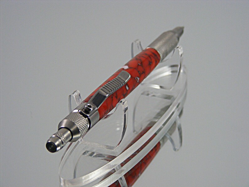 EDC Mechanical Pencil in 303 Stainless Steel and Acrylic Etsy