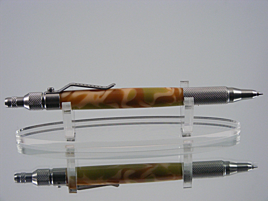 EDC Mechanical Pencil In 303 Stainless Steel and Desert Camo Etsy