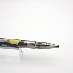Ballpoint Pen, Click Top Pen in Gunmetal and Picasso Acrylic image 5