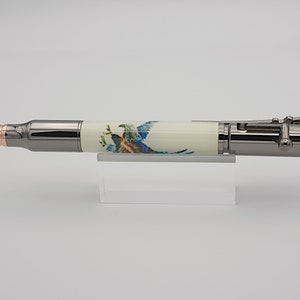 Bolt Action Ink Pen in Gunmetal and a Tribal Eagle in Acrylic