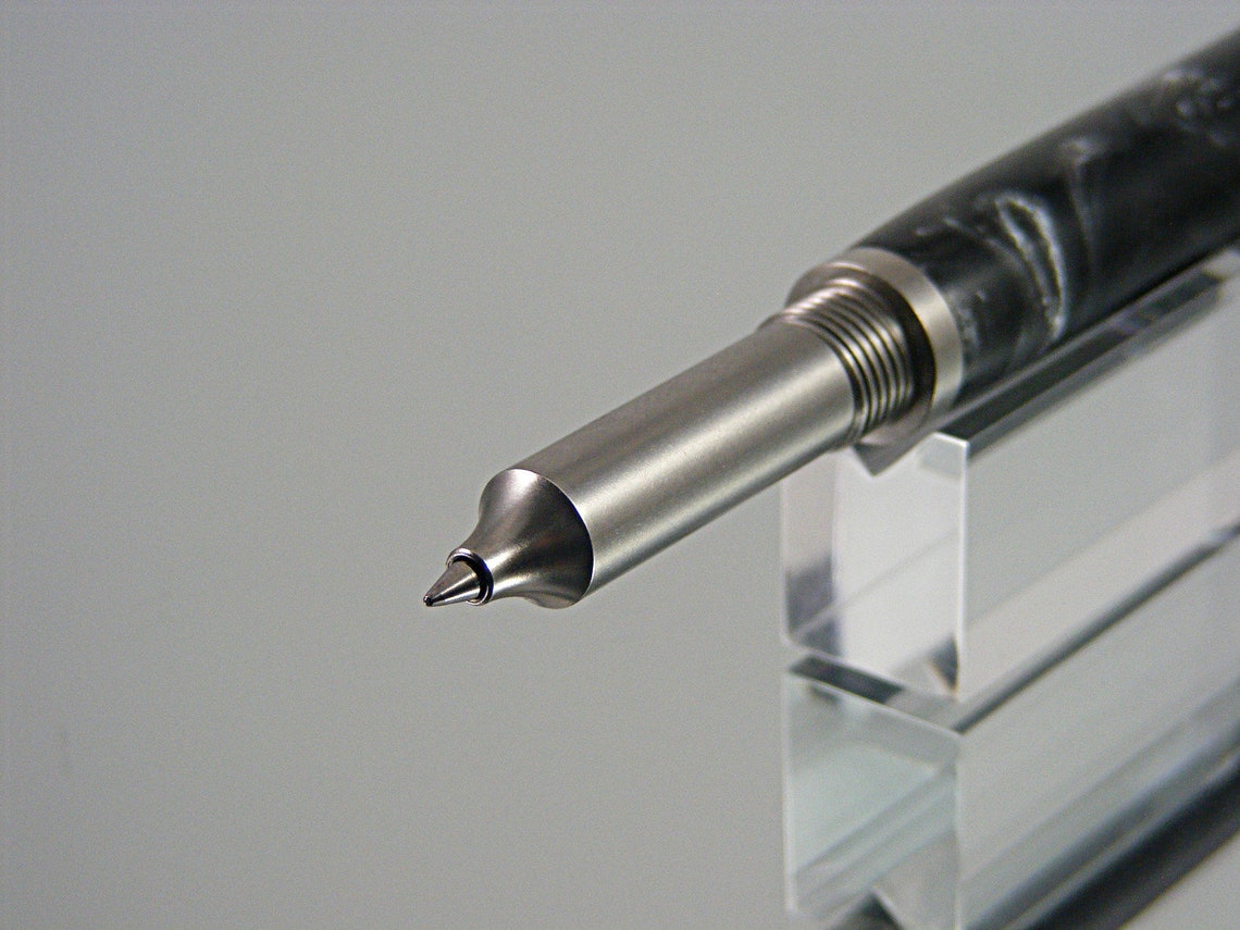 Rollerball Pen EDC Pen in Industrial Stainless Steel With Etsy