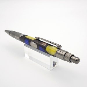 Ballpoint Pen, Click Top Pen in Gunmetal and Picasso Acrylic image 7