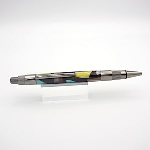 Ballpoint Pen, Click Top Pen in Gunmetal and Picasso Acrylic image 1