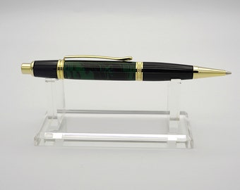 Mechanical Pencil, 0.7mm Pencil Handmade in Gold and Ebonite