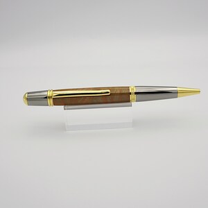 Ballpoint Pen, Red and Copper M3 in Black and Gold Ti