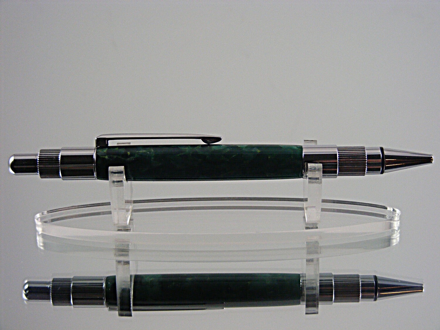 Mechanical Pencil Handmade 2mm Pencil in Chrome and Forest | Etsy